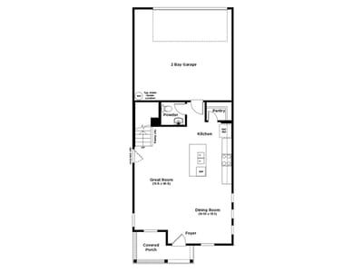 Living area at 136 Hartson DR - 3 bed 2 bath home