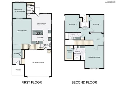 Living area at 136 Spokeshave LN - 3 bed 2 bath home