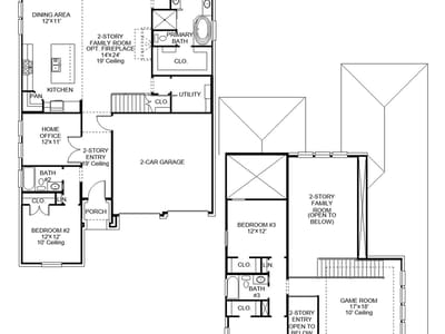 Primary bedroom at 1361 Cypress Paul St - 4 bed 3 bath home