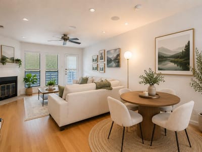 Living area at 1404 Norwalk LN Unit #207 - 2 bed 2 bath home
