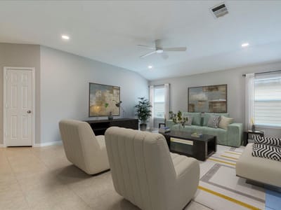 Living area at 141 Linden LN - 3 bed 2 bath home