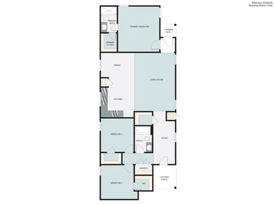 Primary bedroom at 141 Summer DR - 3 bed 2 bath home