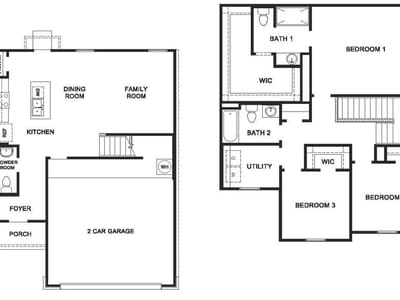 Living area at 141 Wyatt WAY - 3 bed 2 bath home