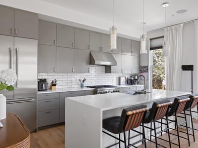 Kitchen at 1410 Woodlawn Blvd Unit #B - 3 bed 3 bath home