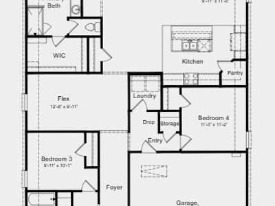 Living area at 14105 Axel Johanson DR - 4 bed 2 bath home