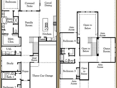 Living area at 1412 Corduroy LN - 4 bed 3 bath home