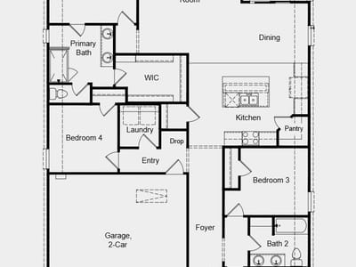 Living area at 14121 Axel Johanson Dr - 4 bed 2 bath home