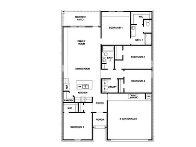 Living area at 1416 Victory Ranch TRL - 4 bed 2 bath home