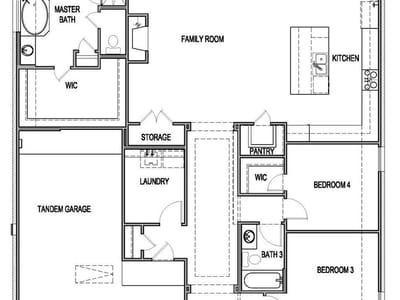 Living area at 142 Big Pine Creek LN - 4 bed 3 bath home