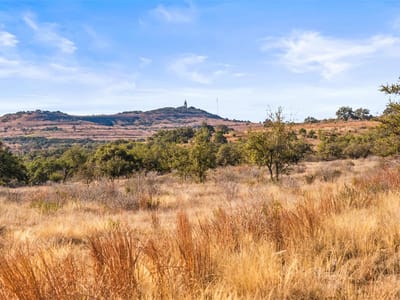 Primary bedroom at 1422-17 Rm 2766 - Redbud Ranch, Johnson City, TX