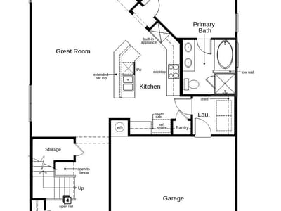 Kitchen at 1428 Carriageway Dr - 4 bed 3 bath home