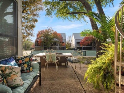 Primary bedroom at 143 World Of Tennis SQ Unit #D143 - 4 bed 4 bath home