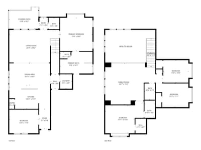 Living area at 144 Falkland St - 4 bed 3 bath home