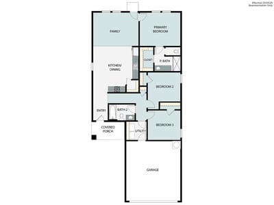 Living area at 144 Spokeshave LN - 3 bed 2 bath home