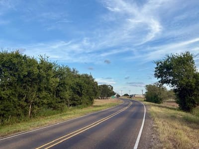 Primary bedroom at 1447 FM 713 - Happy Chick Meadows, Lockhart, TX