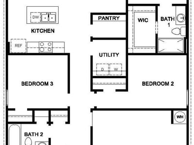 Living area at 148 Baby Calf Roping RD - 4 bed 2 bath home