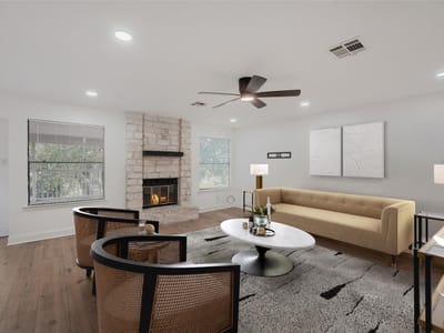 Living area at 14814 Endicott DR - 4 bed 2 bath home