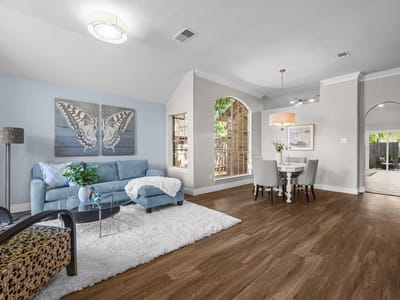 Living area at 15006 Snelling DR - 3 bed 2 bath home