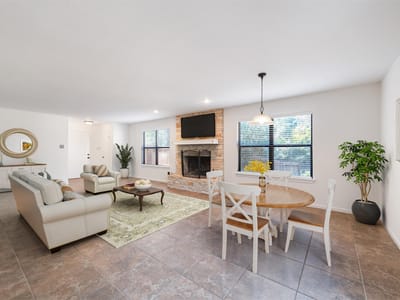Living area at 1504 Aquifer Cv Unit #B - 3 bed 2 bath home