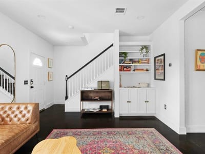 Living area at 1508 E 11th St - 3 bed 2 bath home
