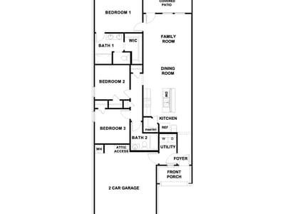 Living area at 15105 -A AFLEET ALEX St - 3 bed 2 bath home