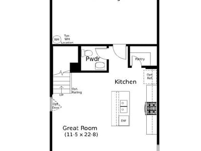 Kitchen at 152 Greinert DR - 3 bed 2 bath home