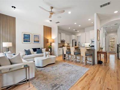Primary bedroom at 1529 Barton Springs RD Unit #2 - 3 bed 4 bath home