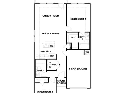 Living area at 154 Orange Flame Blvd - 2 bed 2 bath home