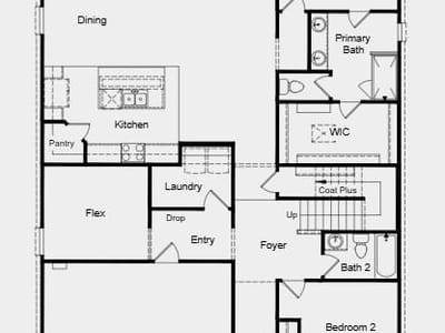 Living area at 15432 Flowers Vw - 4 bed 3 bath home