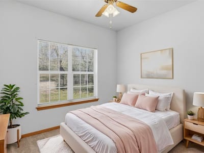 Primary bedroom at 155 Guadalupe Ranch Ln - 3 bed 2 bath home