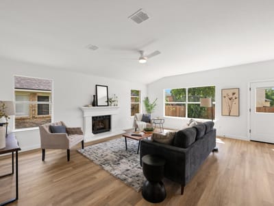 Living area at 15733 Cadoz DR - 3 bed 2 bath home