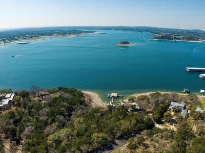 Primary bedroom at 15919 Booth CIR - Lake Travis 01, Volente, TX
