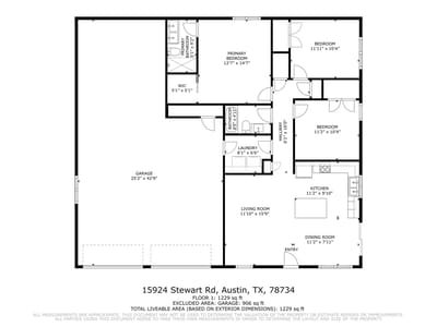 Primary bedroom at 15924 Stewart RD - 3 bed 2 bath home