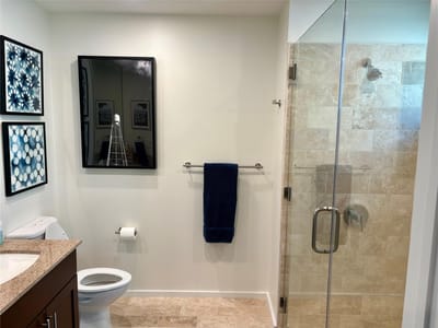 Primary bedroom at 1600 Barton Springs RD Unit #1301 - 3 bed 3 bath home