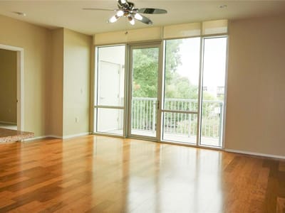 Living area at 1600 Barton Springs RD Unit #1407 - 2 bed 2 bath home