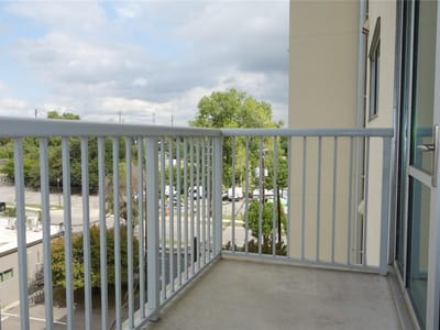 Primary bedroom at 1600 Barton Springs RD Unit #1407 - 2 bed 2 bath home