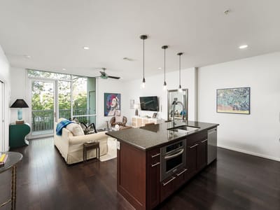 Kitchen at 1600 Barton Springs RD Unit #5108 - 1 bed 1 bath home