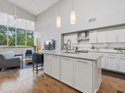Living area at 1600 Barton Springs RD Unit #5406 - 2 bed 2 bath home