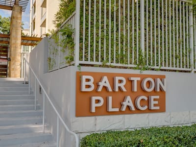 Living area at 1600 Barton Springs Rd Unit #5508 - 1 bed 1 bath home