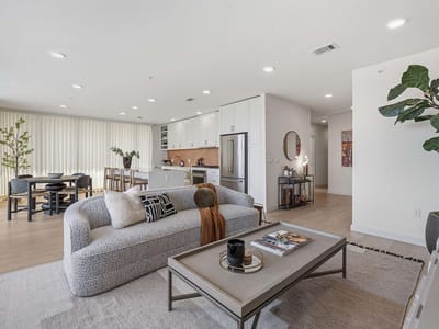 Living area at 1600 S 1st St Unit #410 - 3 bed 2 bath home