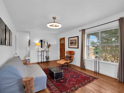 Primary bedroom at 1607 E 4th St - 2 bed 1 bath home