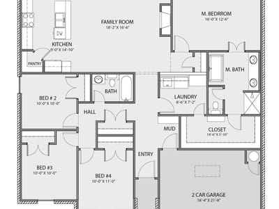 Living area at 1607 Johnson Ave - 4 bed 2 bath home