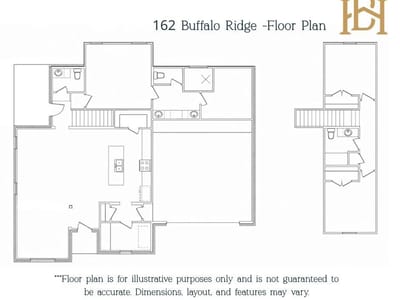 Primary bedroom at 162 Buffalo Ridge Rd - 3 bed 2 bath home