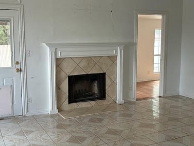 Living area at 16507 Edgemere DR - 4 bed 2 bath home