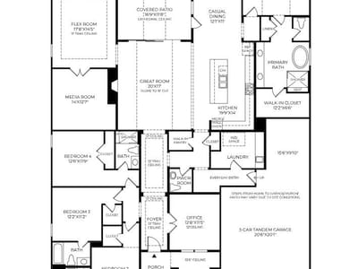 Living area at 168 Rockport DR - 4 bed 4 bath home