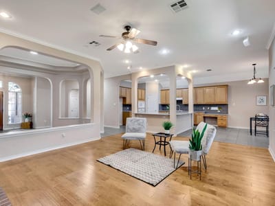 Primary bedroom at 16809 Cypress Landing CV - 3 bed 2 bath home