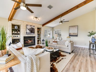 Living area at 16816 Trails End CV - 3 bed 2 bath home