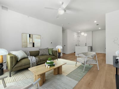 Kitchen at 1701 Simond Ave Unit #208 - 1 bed 1 bath home