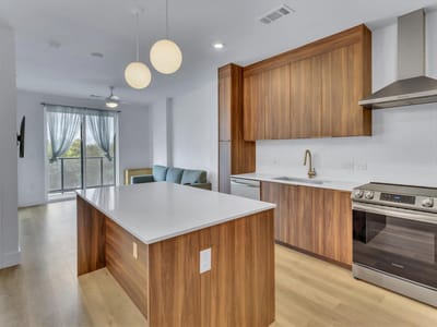Kitchen at 1701 Simond Ave Unit #226 - 1 bed 1 bath home