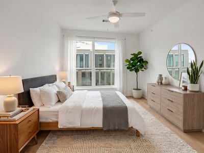 Primary bedroom at 1701 Simond Ave Unit #327 - 3 bed 2 bath home